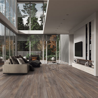 luxury vinyl plank flooring in living room